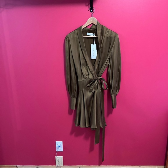 Zimmermann Silk Wrap Dress - Picture 2 of 12